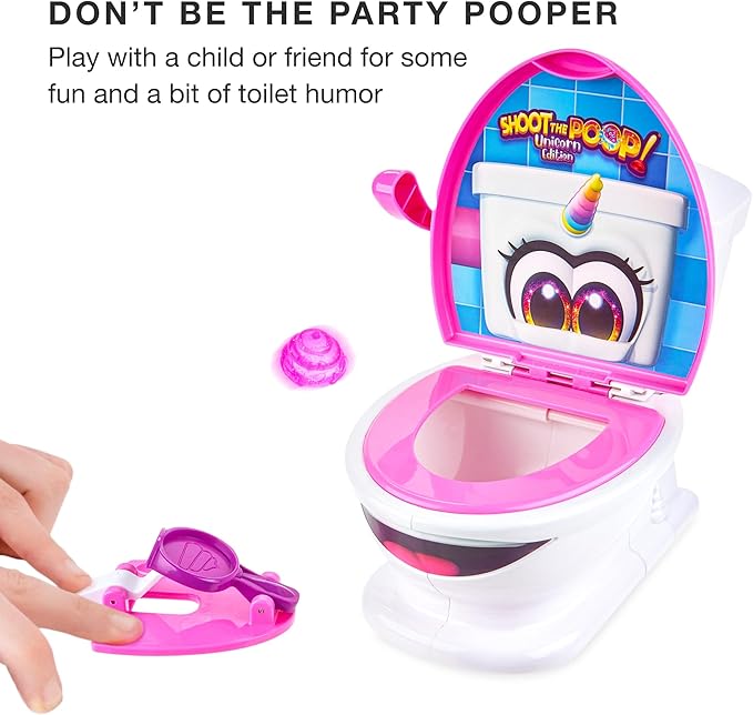Brybelly Shoot The Poop Unicorn Edition - Sparkly Glitter Poops and All-New Voicelines - Funny Family Game