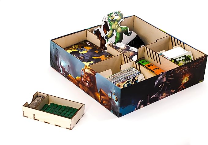 IELLO: King of Tokyo, New Edition, Strategy Board Game, Space Penguin Included in the Box, For 2 to 6 Players, 30 Minute Play Time, For Ages 8 and Up