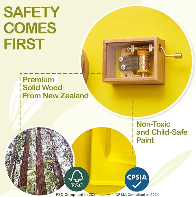 Monläurd® Caterpillar Montessori Busy Board,Sensory Board,Educational Toys,Activity Cube,Wall Toys,Daycare Furniture,Playroom Furniture,Interactive Toys,Wooden Toys,Learning Toys,Boys and Girls 6 M+