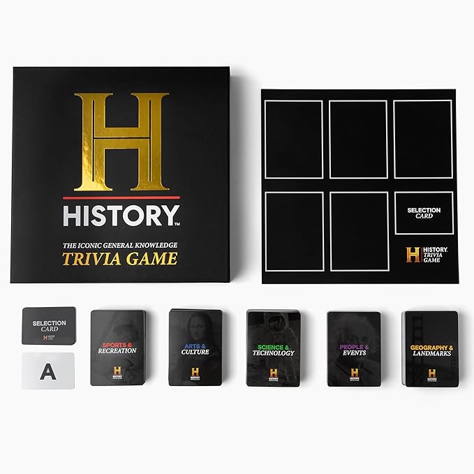 HISTORY Channel Trivia Game - 2000+ Fun General Knowledge Questions for Adults, Family and Teens in The Pursuit of Trivial Knowledge - Perfect Super Trivia for Board & Card Games Night with your Group