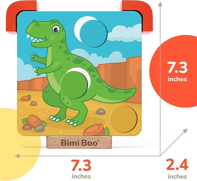 Bimi Boo Magnetic Color Matching Boards for Toddlers - Color Learning & Sorting Toy for Kids (35 Colorful Magnets & 10 Vibrant Themes)