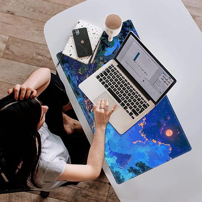 Playmat with Zones for MTG Card Game Playing, Game Mats Tabletop Magic Play Mats 24"x14" Commander Deck Gaming Desk Duel Mat Card Gameplay Mats for Beginner, Tyrannosaurus Rex