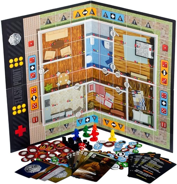 Flash Point: Fire Rescue 2nd Edition - A Thrilling Cooperative Board Game For Kids, Teens & Families to Save Lives - For 2-6 Players Ages 10+ with 30 Minute Play Time by Indie Boards & Cards