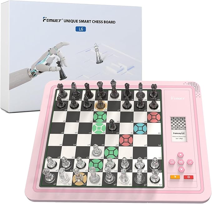 Electronic Chess Set, Computer Chess Game, Electronic Chess Board Game, Chess Set Board Game, Electronic Chess Set Game, Chess Sets Games Lovers, for Beginners Great Partner for Play and Practice.