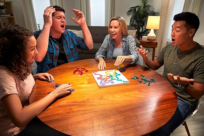 Mattel Games Blokus Strategy Board Game, Family Game for Kids & Adults with Colorblind Accessible Pieces & Just One Rule
