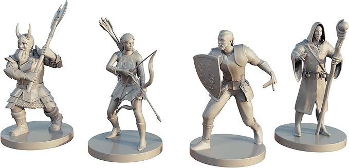 Revised Edition - Cooperative/Competitive/Solo Game Modes | Fixed Manual Cards & Mini's | Fantasy Board Game | D&D RPG Style | Adventure with Resource Management Tabletop Game | 1-4 Players