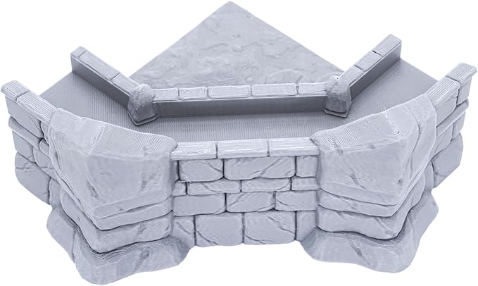 EnderToys Dice Arena by Makers Anvil, 3D Printed Tabletop RPG Scenery and Wargame Terrain 28mm Miniatures
