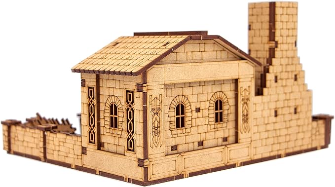 TowerRex Dwarven Forge D&D Terrain, Tabletop Buildings, Modular Battle Mat Grid, DND Accessories, Props for Dungeons & Dragons, Pathfinder, Warhammer, Wargaming Scenery for 25mm 32mm 28mm Miniatures