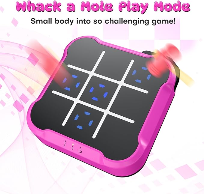 Electronic Tic Tac Toe Bolt Game, Handheld Digital Board Game Console, Electric Puzzle Game for Educational and Memory Growth, Portable Travel Games for Car Ride, Gift Ideal for Kids and Adults