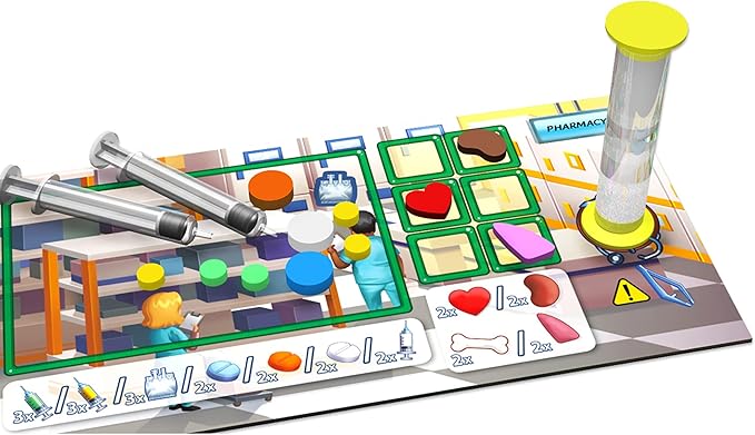 Artipia Games Artipiagames Rush M.D Cooperative Board Game, Worker Placement, Strategy, Dexerity, Ages 14+, 1-4 Players, 30-45 Mins