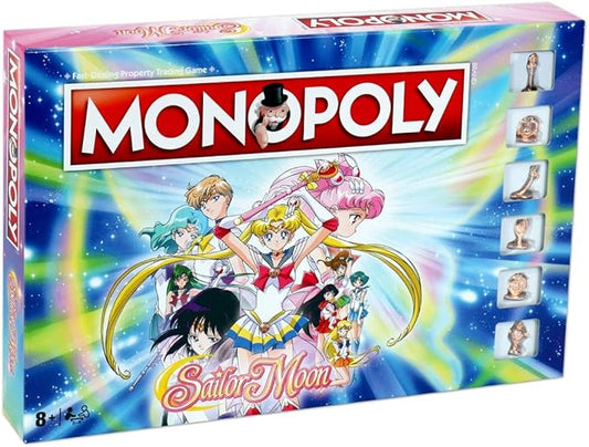 Winning Moves Monopoly Board Game - Sailor Moon Edition - 2+ Players - Ages 9+