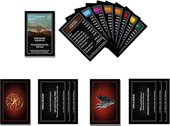 Monopoly House of the Dragon Edition Board Game | Based on the Hit TV Series | Ages 17 and Up | 2 to 6 Players | Strategy Games (Amazon Exclusive)