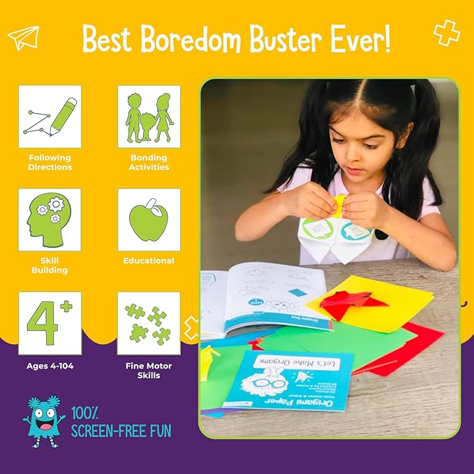 Open The Joy Feel Better Bag: Kids' Get Well Soon Gift Basket with 25+ Fun Activities - Playing Cards, Origami, Games, Clay Art, Magic Tricks - Ideal Gift for Kids Recovering from Surgery - Ages 4+