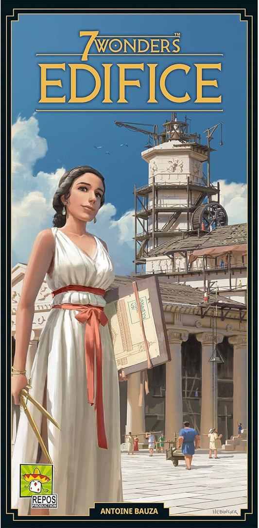 7 Wonders Edifices Board Game EXPANSION - New Challenges and Majestic Wonders Await! Civilization Strategy Game for Kids and Adults, Ages 10+, 3-7 Players, 30 Min Playtime, Made by Repos Production