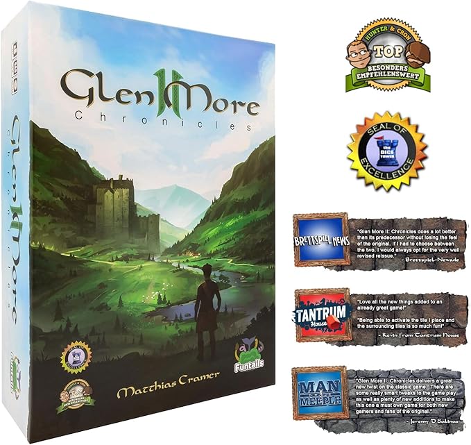 Hutter Trade: Glen More II: Chronicles - Board Game, Scottish History, Clan & Village Building, Resource Management & Development, Age 12+, 2-4 Player