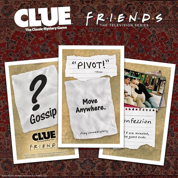 CLUE: Friends | Solve The Mystery in This Collectible Clue Game | Featuring Characters & Locations from Friends TV Sitcom Series | Officially-Licensed Friends TV Show Game & Merchandise