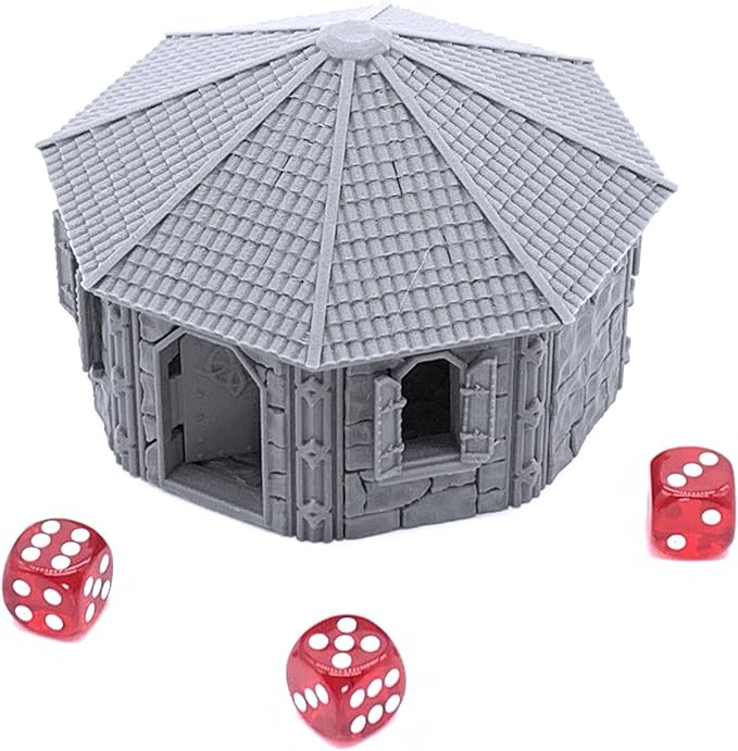 Dwarven House by Printable Scenery, 3D Printed Tabletop RPG Scenery and Wargame Terrain 28mm Miniatures