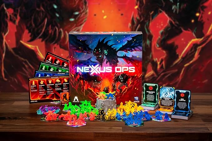 Renegade Game Studios: Nexus Ops - Strategy Board Game, Carry Out Secret Missions & Control The Mines to Collect Rubium, Ages 14+, 2-4 Players, 90 Min