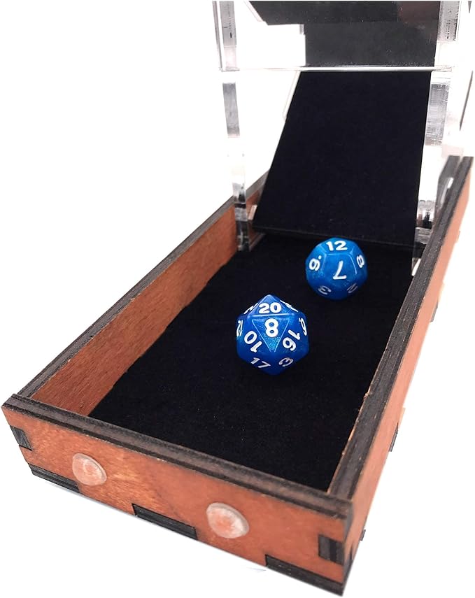 C4Labs Tall Velvet Lined Dice Tower - Softer Sound - Color Options (Tower W/Gunstock Tray)