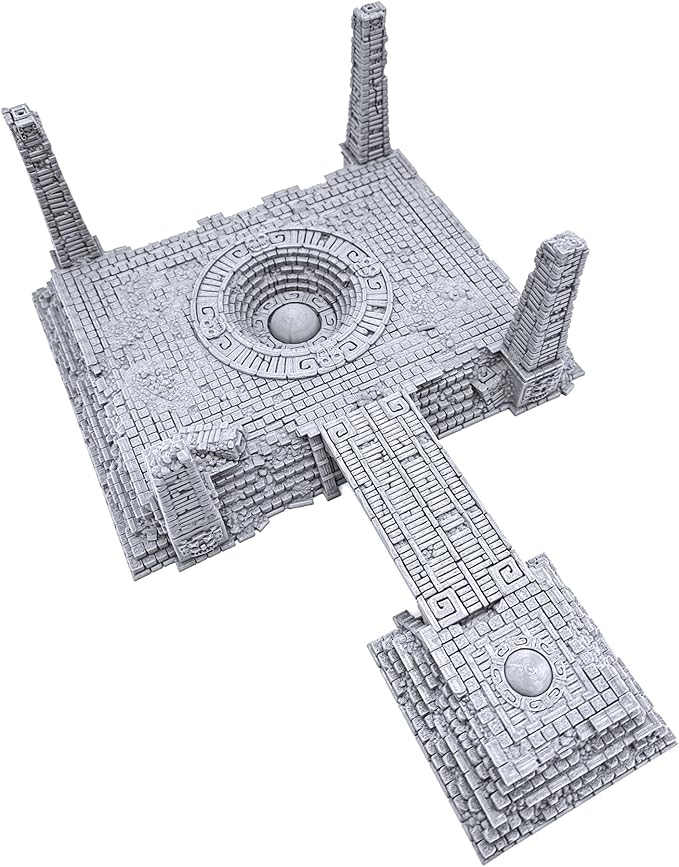 Eden Central Ruin by Printable Scenery, 3D Printed Tabletop RPG Scenery and Wargame Terrain 28mm Miniatures