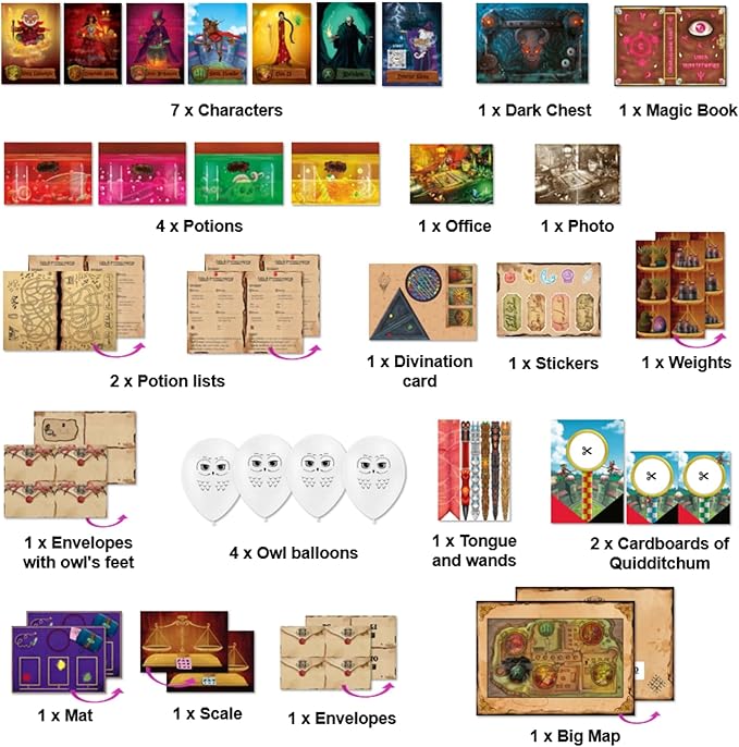 | Harry Magic Escape Room | Ages 5 to 12 | 5 Thrilling Enigmatic Rooms | Family Board Game Kids | 1-5 Players