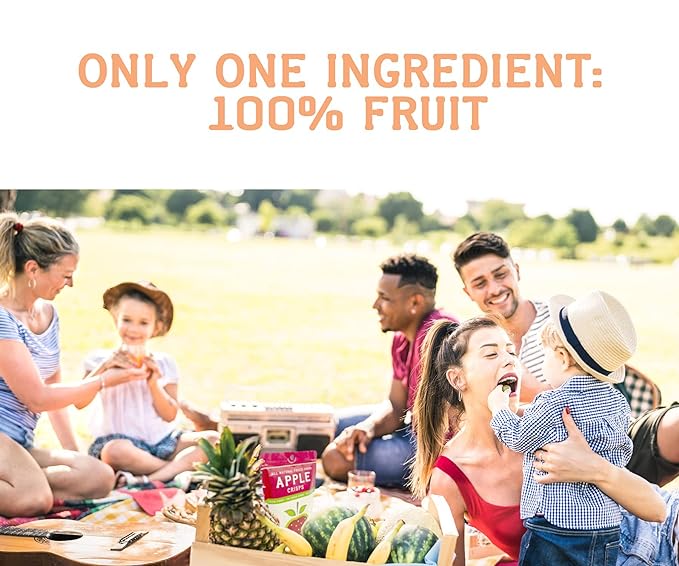 Nature’s Turn Freeze-Dried Apple Cinnamon Crisps – Healthy, Gluten-Free, Crispy & Delicious, Plant-Based Snack, Ideal for Cereal, Smoothies, School Lunches, & On-the-Go, Pack of 12 (0.53 oz Each)