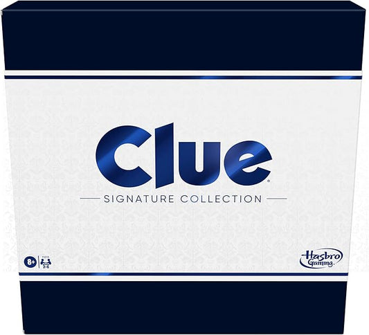 Hasbro Gaming Clue Board Game Signature Collection, Premium Packaging and Components, Family Games for Kids and Adults, Mystery Games for 2 to 6 Players