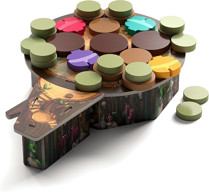 Kabuto Sumo: Bug Wrestling - Board Game - Dexterity Game - 2 to 4 Players - 15-20 Minutes Play Time