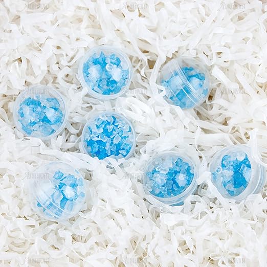 AUEAR, 100 Pack Translucent Small Round Capsules 1.1 Inch Vending Machine Empty Plastic Gumball Containers for Party Favor Prize