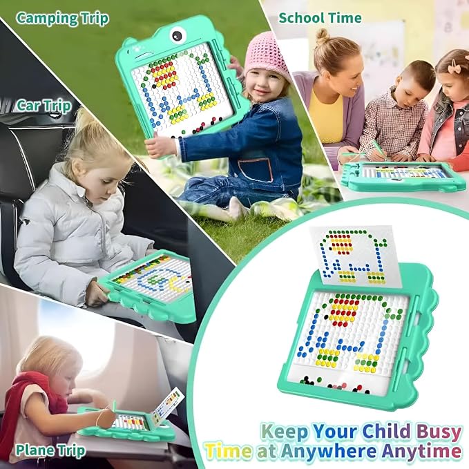 Dinosaur Magnetic Drawing Board, Magnetic Drawing Board for Toddlers, Suitable for Children Aged 3, 4, 5, 6, 7, and 8, Boys and Girls' Enlightenment Education Travel Toys