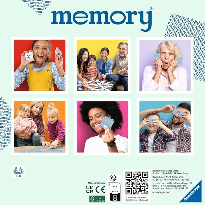 Ravensburger Super Mario Large Memory - Matching Picture Snap Pairs Game for Kids Age 3 Years and Up