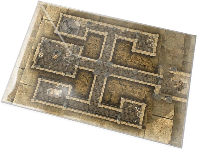 Arcknight The Pharaoh’s Pyramid map Pack - 16 Modular RPG Maps in 8 Double-Sided Pages, 1" Square Grid, Modular & Versatile Design for Tabletop Gaming - BattleMaps for Dungeons & Dragons & More