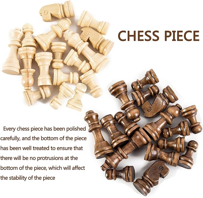 Chess Set，Folding Storage Wooden Chess Board Sets，3 in 1 Chess Board Game for Adults and Kids （Chess，Backgammon，Checkers），Exquisite Wooden Chess Set