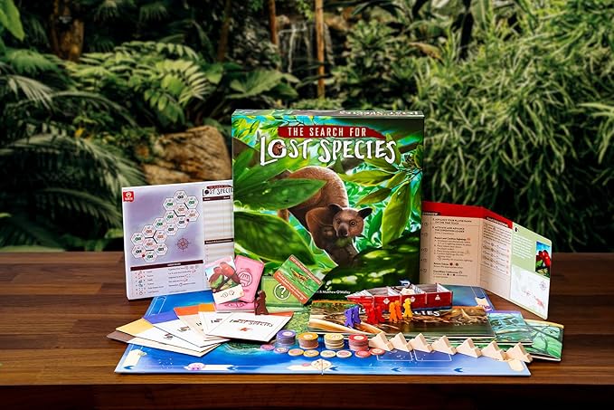 Renegade Games Studio The Search for Lost Species - Board Game, Renegade Games Original, Deduction Strategy Logic Animal Game, Ages 13+, 1-4 Players, 60-75 min