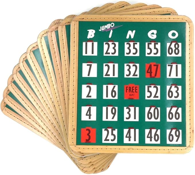 Tapp Collections Jumbo Bingo Shutter Cards 10-pk - Green