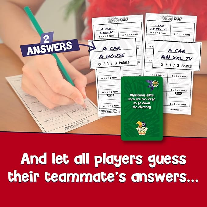 Tengo Duo - Great Minds Only Matching Party Game | 3+ Players | Family Game for Kids and Adults