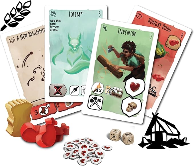 Z-Man Games Paleo A New Beginning Board Game EXPANSION - Forge a New Chapter in Human History! Cooperative Strategy Game for Kids & Adults, Ages 10+, 2-4 Players, 45-60 Minute Playtime