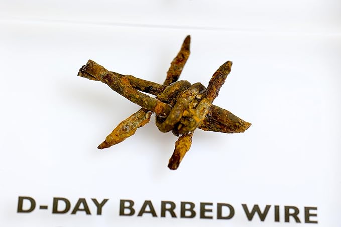 World War II Barbed Wire Artifact Display – Authentic Historical Collectible Memorabilia, WWII Relic, Ideal for Military History Enthusiasts, Vintage Era Display