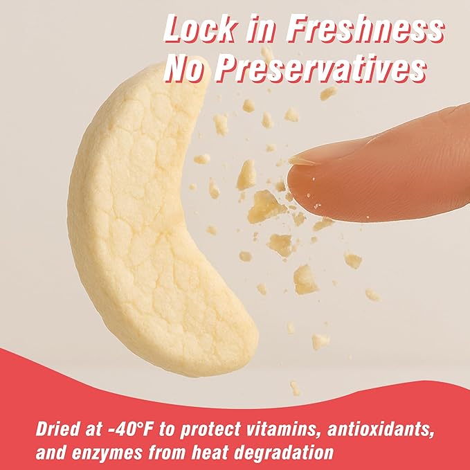 MATINÉE Freeze Dried Apple, Dehydrated Fruit, Dried Fruit Snack for Baking, Yogurt & Kids Treats-Vegan, Non-GMO, Preservative Free, 1.2oz, 34g (Pack of 4 Bag)