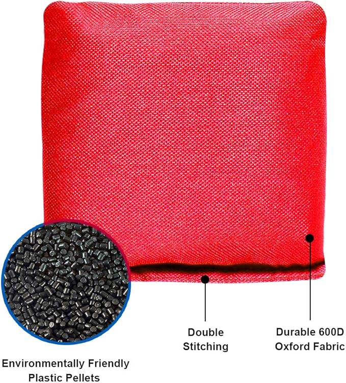 Juegoal 3x2ft Collapsible Portable Cornhole Game Set with 2 Cornhole Boards, 10 Bean Bags, Carrying Bag, and Tic Tac Toe Game Indoor Outdoor Yard Toss Game