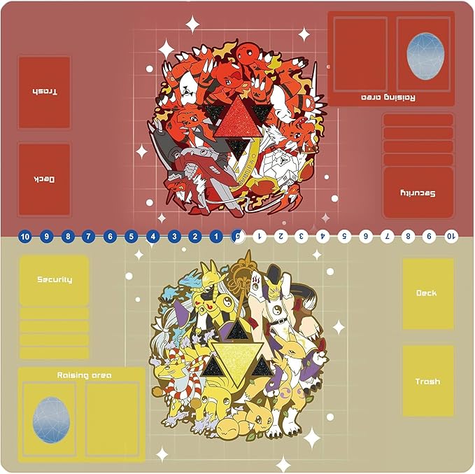 DTCG playmat 2 Player Duel Mat Gaming Competition Pad Mat Card Binder Deck 60 * 60CM 23.6x23.6in