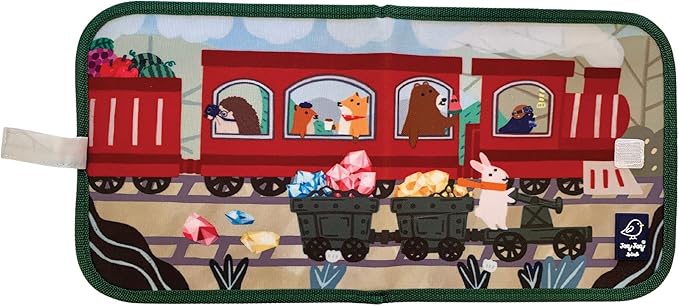 Jaq Jaq Bird Erasable Doodle Pad for Kids,Reusable Mess-Free Coloring and Toddlers Learning Toys-Chalkboard and Drawing Books-Includes 4 ButterSitx Chalks-Train