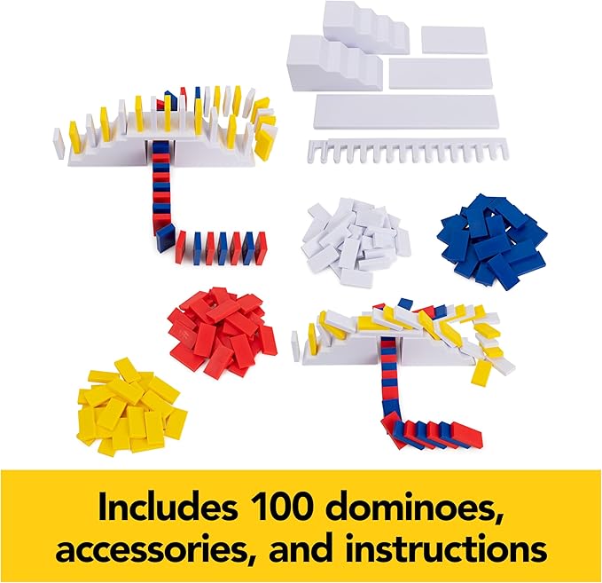 Spin Master Games, Lily Hevesh H5 Domino Creations 100-Piece Dominoes Set, Kids Games, Building Toys, Classic Game, Dominoes for Adults, Ages 5+