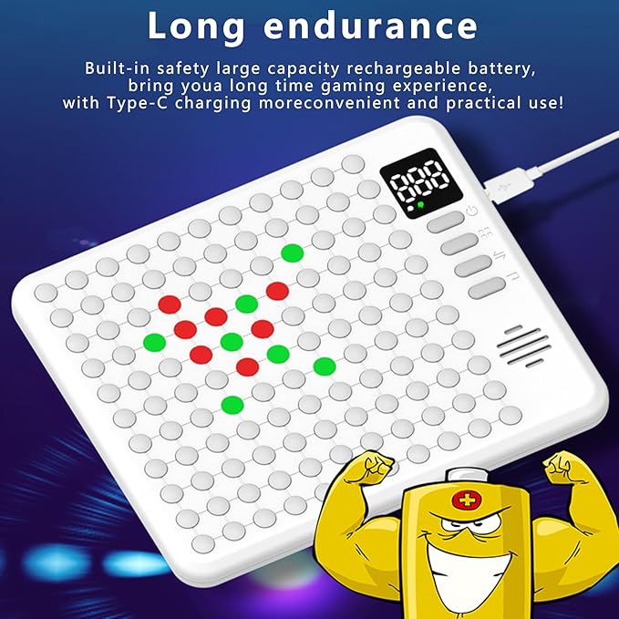 Kids Smart Chessboard Games,Built-in 9 Strategy Board Games Toys,AI Electronic Smart Board Game,Like 5 in a Row Game, 4 in a Row,Portable and Perfect for Travel、Parties、Festivals、Birthdays