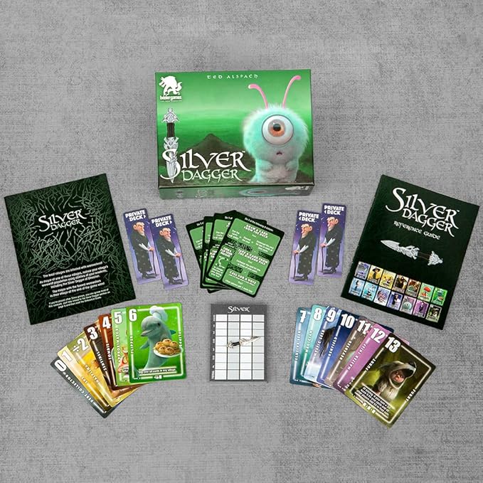 Silver Dagger, Fun, Competitive, and Strategic Card Game, Fun for Family Game Night