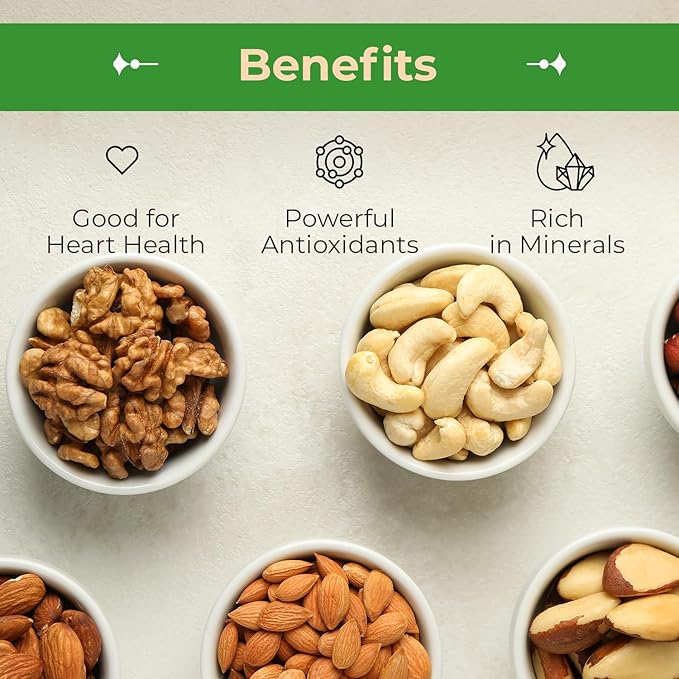 Sincerely Nuts Roasted & Salted Mixed Nuts | Almonds, Cashews, Pecans, Brazil Nuts and Hazelnuts | Healthy Snack - Nutrient Rich Alternative Treat | Vegan, Kosher & Gluten-Free | 5 lb bag