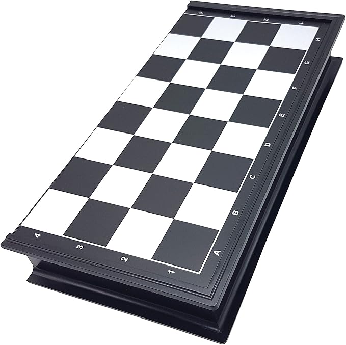 Lexibook Chessman® Classic, Magnetic and Foldable Chess Game, 32 Pieces, Family Board Game, Black/Grey, CGM320