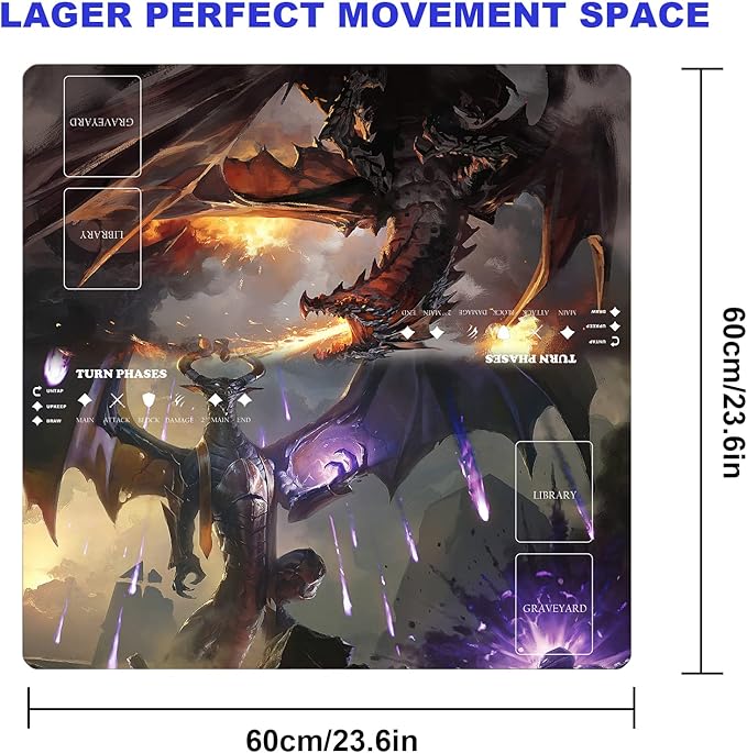 MTG Playmat Table Mats Size 60X60 cm Mousepad Compatible for MTG RPG CCG Trading Card Game Play mats Original Play Mat Art Designs & Accessories…