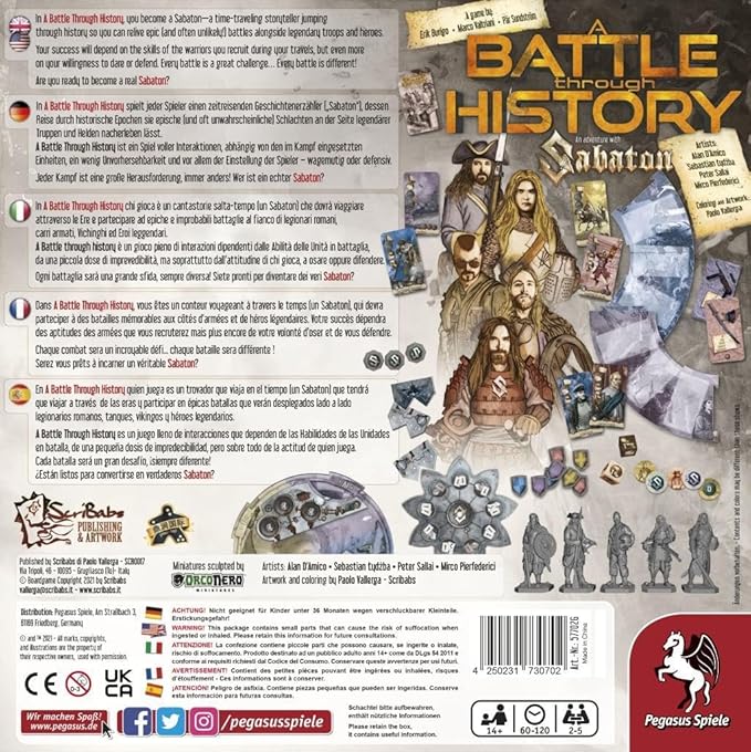 A Battle Through History - Board Game by Pegasus Spiele 2-5 Players – Board Games for Family – 60-120 Minutes of Gameplay – Games for Family Game Night – Teens and Adults Ages 14+ - English Version