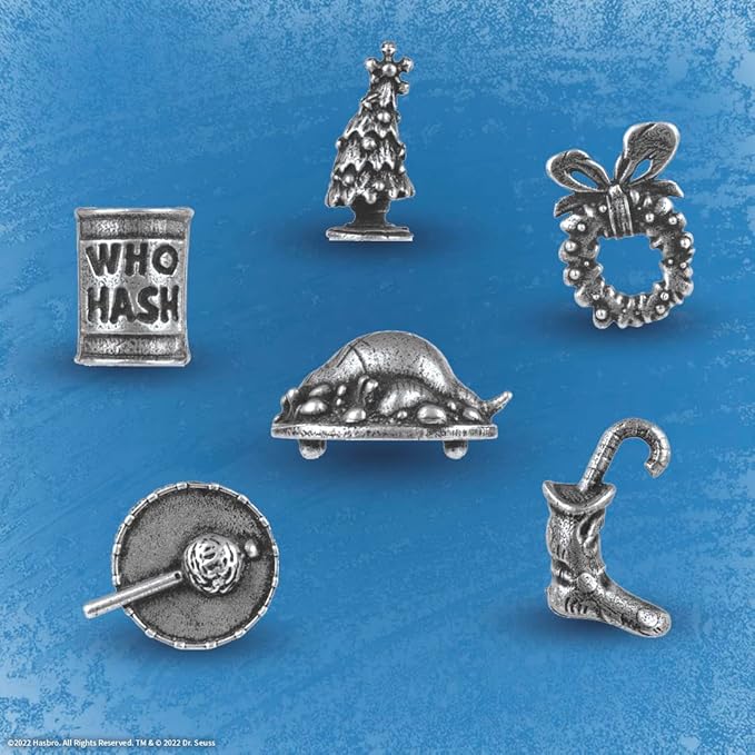 CLUE: The Grinch, Classic Mystery Board Game, Solve The Holiday Theft in Whoville with Cindy-Lou & More, Discover Who, Where, and What was Taken, Officially Licensed Dr. Seuss Merchandise